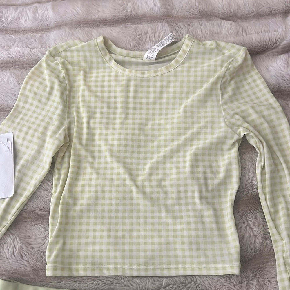 Alo ice green tea mesh long sleeve